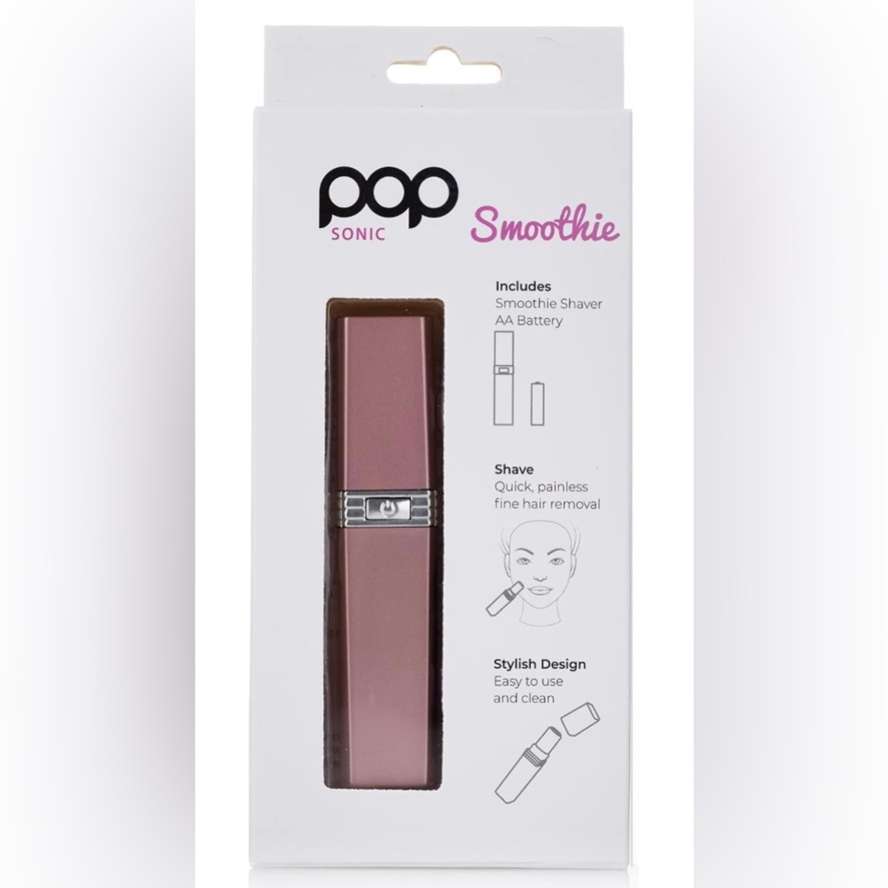 Pop Sonic Smoothie Fine Hair Removal Device - Pink